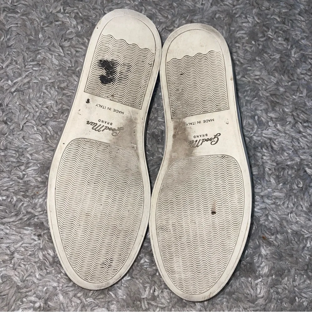 Goodmen Brand Legend London White Dark Vachetta Sneaker Italian Leather SZ 11.5 - Picture 8 of 11